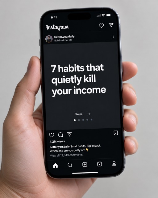 Phone showing an AI carousel post with 4.2M views